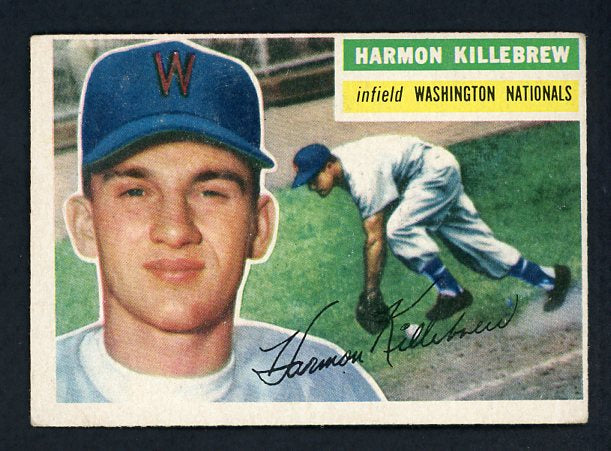 1956 Topps Baseball #164 Harmon Killebrew Senators EX Gray 417533