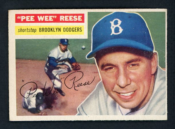 1956 Topps Baseball #260 Pee Wee Reese Dodgers EX+/EX-MT 417537