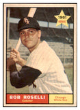 1961 Topps Baseball #529 Bob Roselli White Sox NR-MT 417883
