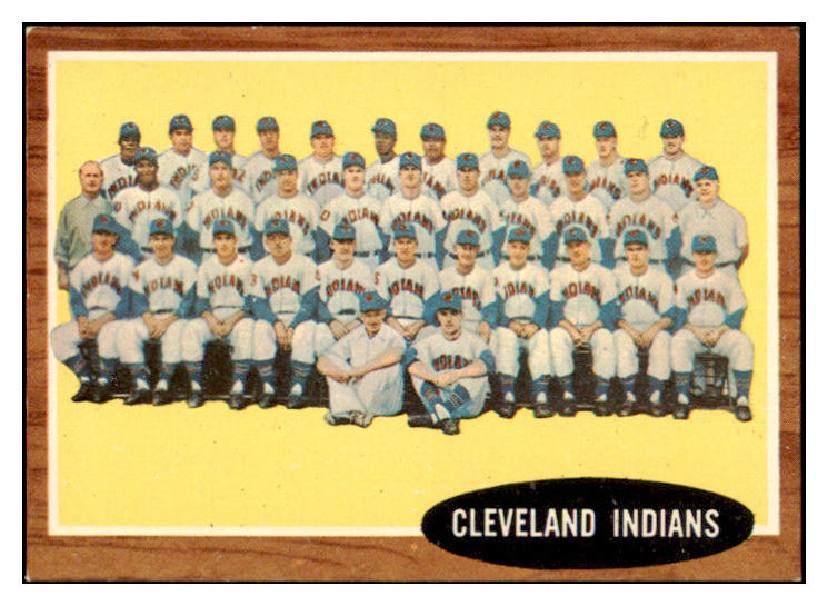 1962 Topps Baseball #537 Cleveland Indians Team EX-MT/NR-MT 417890