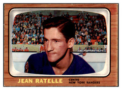 1966 Topps Hockey #029 Jean Ratelle Rangers EX-MT 417913