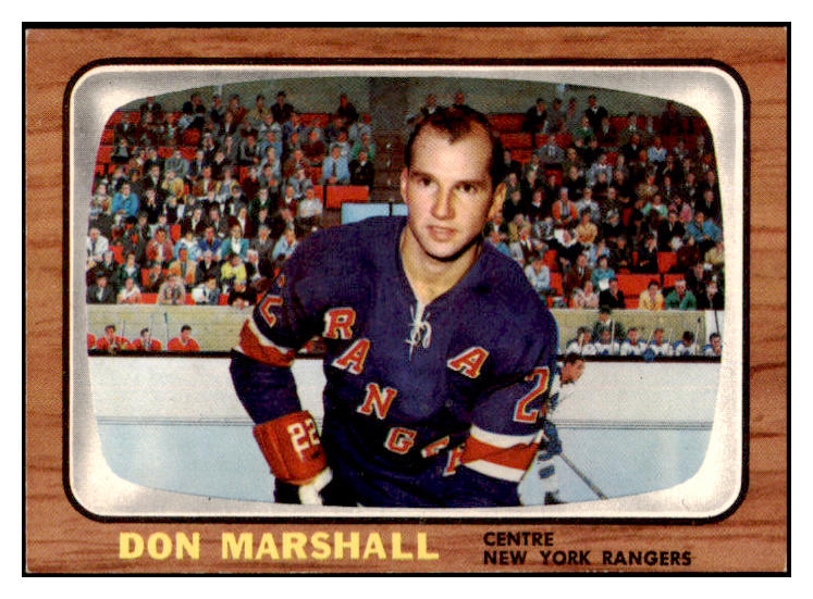 1966 Topps Hockey #024 Don Marshall Rangers NR-MT 417933
