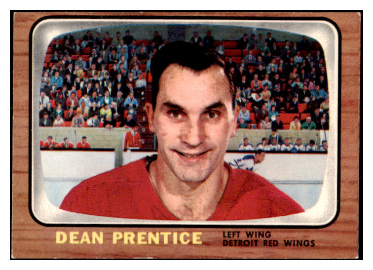 1966 Topps Hockey #045 Dean Prentice Red Wings EX-MT 418004