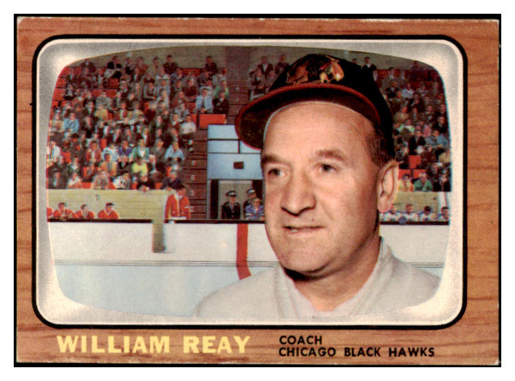 1966 Topps Hockey #053 Billy Reay Blackhawks EX-MT 418005