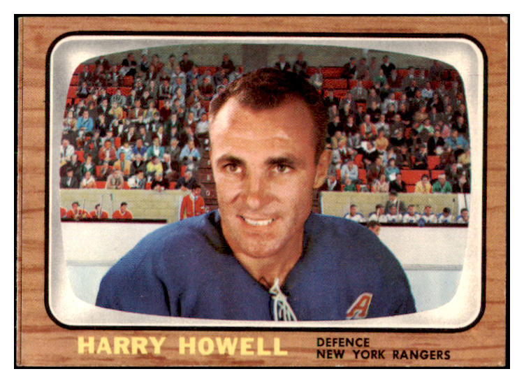 1966 Topps Hockey #091 Harry Howell Rangers EX-MT 418009