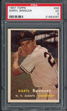1957 Topps Baseball #049 Daryl Spencer Giants PSA 5 EX 418131