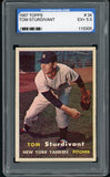 1957 Topps Baseball #034 Tom Sturdivant Yankees PGS 5.5 EX+ 418182