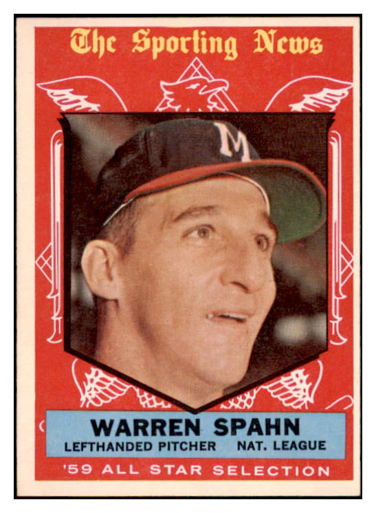 1959 Topps Baseball #571 Warren Spahn A.S. Braves EX-MT 418238