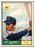 1961 Topps Baseball #421 Ty Cline Indians EX-MT 418280