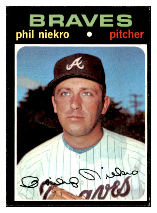1971 Topps Baseball #030 Phil Niekro Braves EX-MT 418465