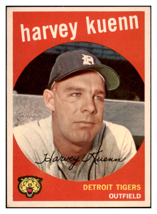 1959 Topps Baseball #070 Harvey Kuenn Tigers NR-MT 418561