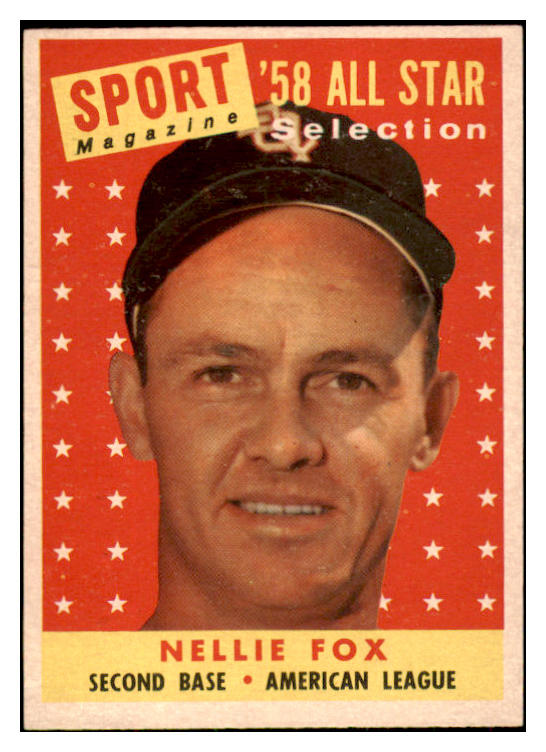 1958 Topps Baseball #479 Nellie Fox A.S. White Sox EX-MT 418568