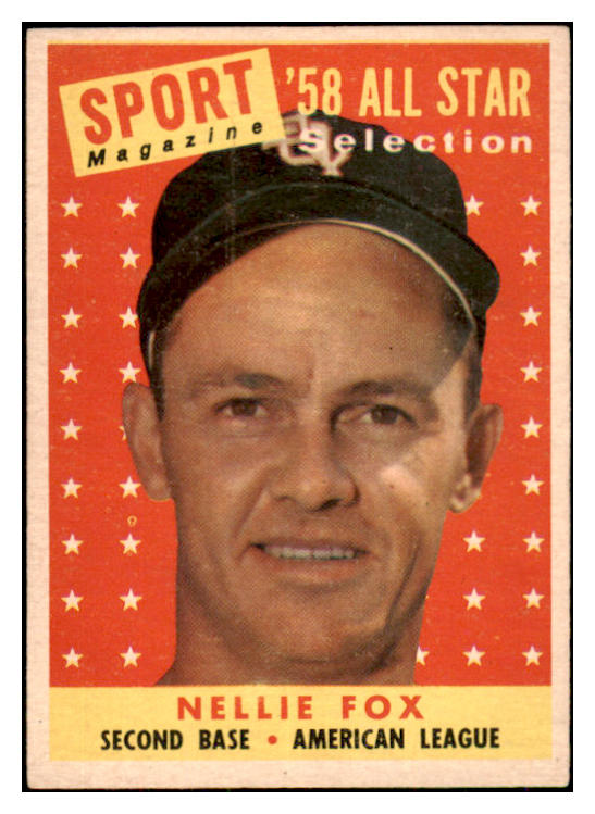 1958 Topps Baseball #479 Nellie Fox A.S. White Sox EX-MT 418570
