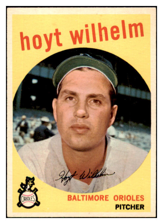 1959 Topps Baseball #349 Hoyt Wilhelm Orioles EX-MT 418573