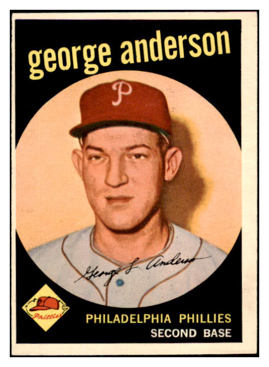 1959 Topps Baseball #338 Sparky Anderson Phillies EX-MT 418574