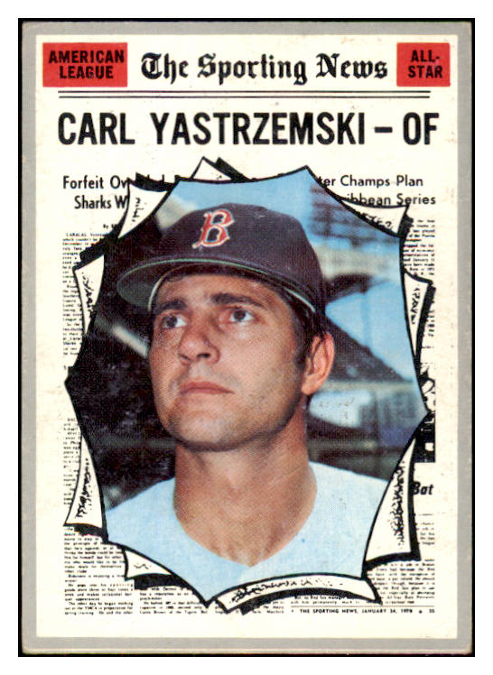 1970 Topps Baseball #461 Carl Yastrzemski A.S. Red Sox EX 418583