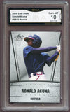 2018 Leaf Draft #DS-10 Ronald Acuna Braves GMA 10 418678