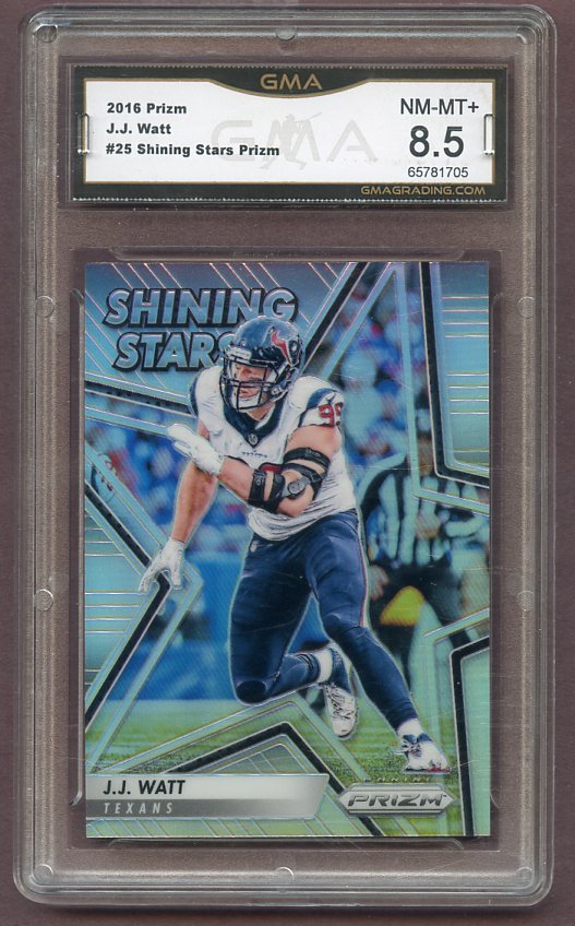 2016 Prizm Shining Stars #025 J.J. Watt Texans GMA 8.5 NM/MT+ 418691