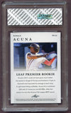 2018 Leaf Premier Rookie #PR-22 Ronald Acuna Braves 10 418729