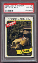 1981 Accel #001 Reggie Jackson Yankees PSA 8 NM/MT 418760