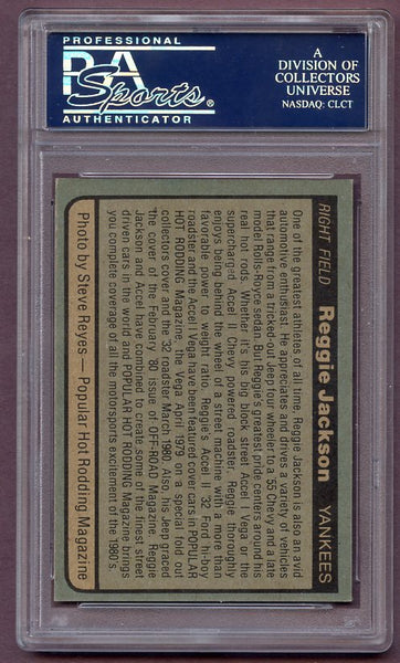 1981 Accel #001 Reggie Jackson Yankees PSA 8 NM/MT 418760