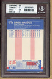 1987 Fleer Update #068 Greg Maddux Cubs BVG 7.5 NM+ 418930