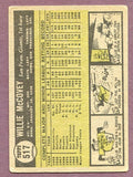 1961 Topps Baseball #517 Willie McCovey Giants VG 419094