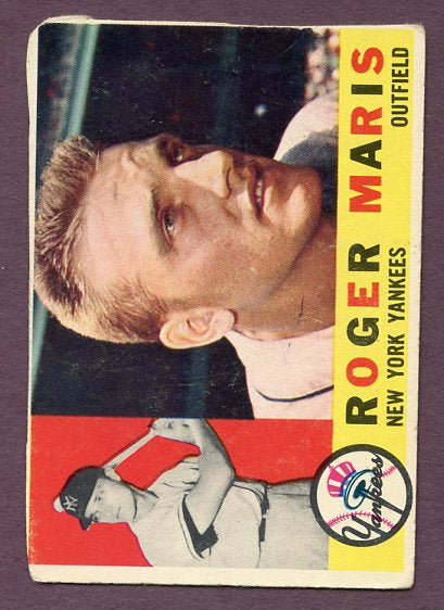 1960 Topps Baseball #377 Roger Maris Yankees Poor 419103