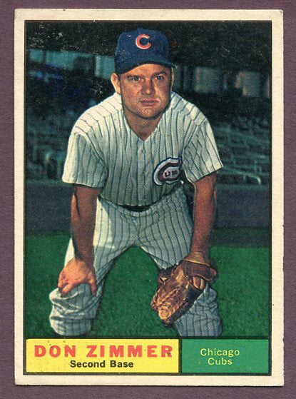 1961 Topps Baseball #493 Don Zimmer Cubs EX 419292