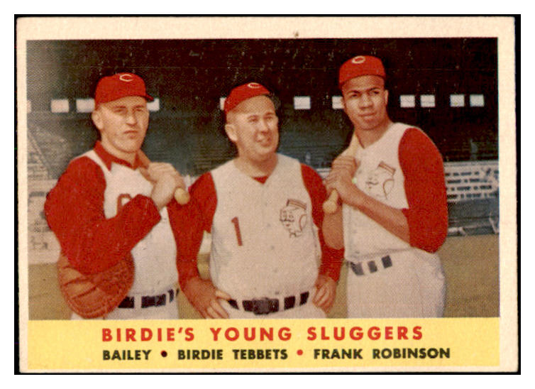 1958 Topps Baseball #386 Frank Robinson Ed Bailey EX-MT 419625