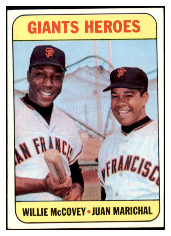 1969 Topps Baseball #572 Willie McCovey Juan Marichal EX-MT 419880