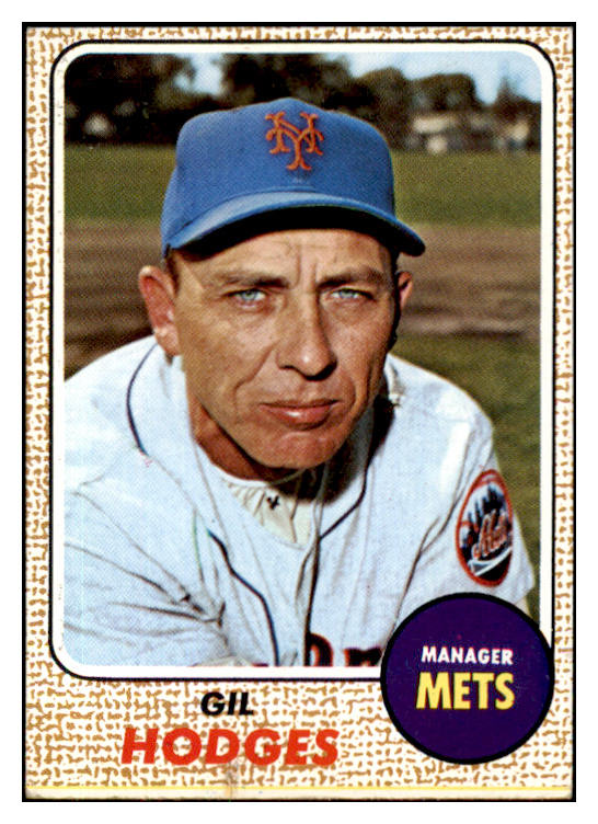 1968 Topps Baseball #027 Gil Hodges Mets VG-EX 419969