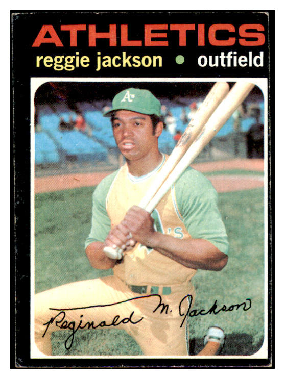 1971 Topps Baseball #020 Reggie Jackson A's VG-EX 419977