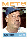 1964 Topps Baseball #155 Duke Snider Mets EX-MT 419982