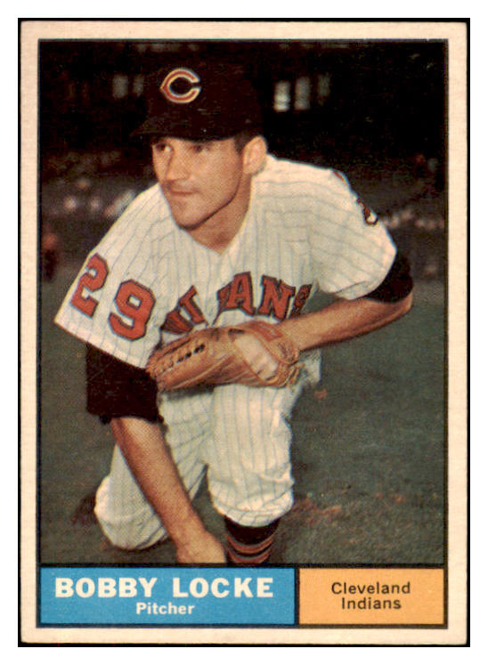 1961 Topps Baseball #537 Bobby Locke Indians EX-MT 420141