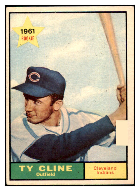 1961 Topps Baseball #421 Ty Cline Indians EX 420168