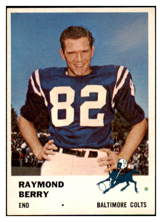 1961 Fleer Football #033 Raymond Berry Colts NR-MT 420212