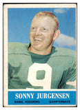 1964 Philadelphia Football #186 Sonny Jurgensen Washington VG-EX 420222