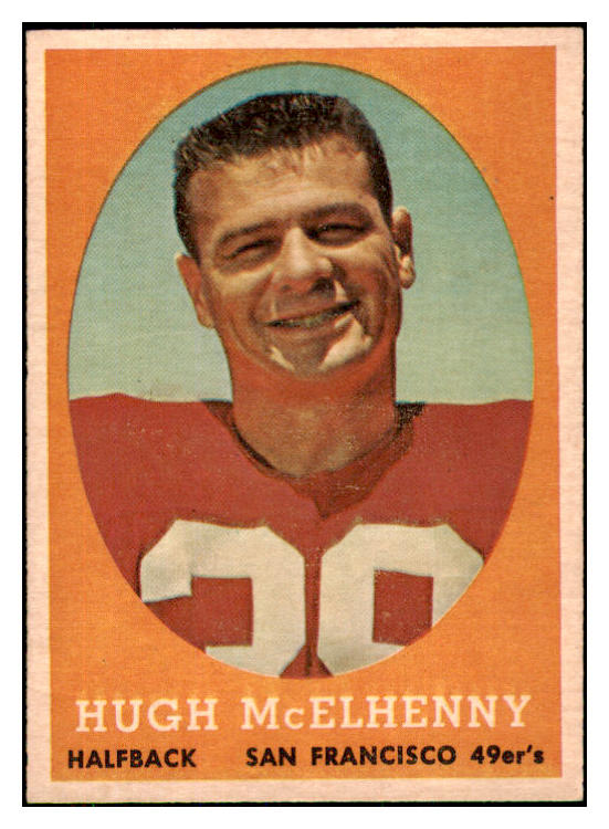 1958 Topps Football #122 Hugh McElhenny 49ers EX-MT 420272