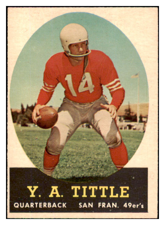 1958 Topps Football #086 Y.A. Tittle 49ers EX-MT 420291
