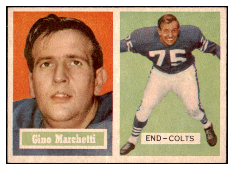 1957 Topps Football #005 Gino Marchetti Colts NR-MT 420360