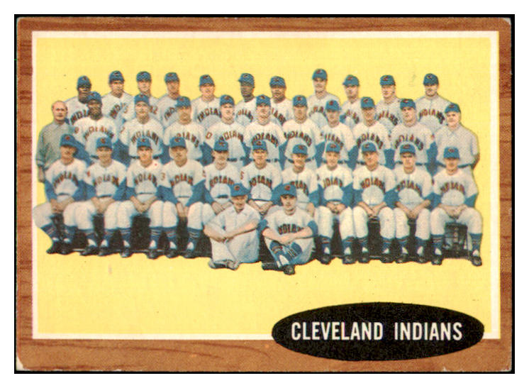 1962 Topps Baseball #537 Cleveland Indians Team EX+ 420371