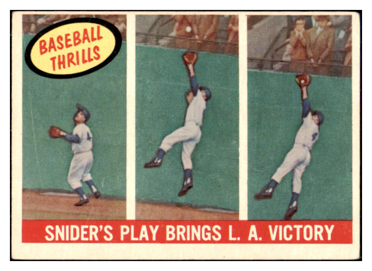 1959 Topps Baseball #468 Duke Snider IA Dodgers VG-EX 420397