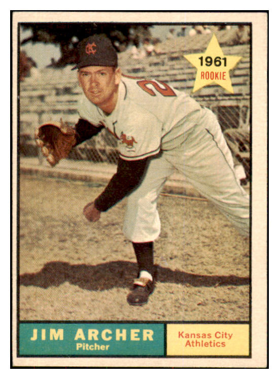 1961 Topps Baseball #552 Jim Archer A's EX-MT 420577