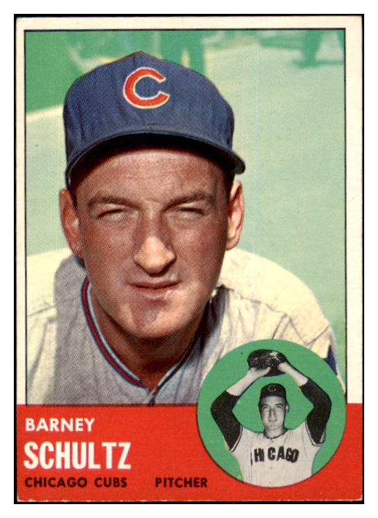 1963 Topps Baseball #452 Barney Schultz Cubs EX 420638