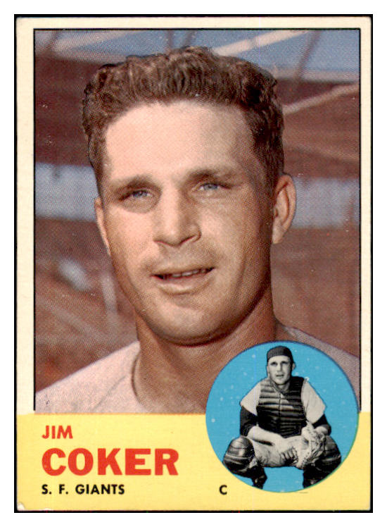 1963 Topps Baseball #456 Jim Coker Giants EX 420640