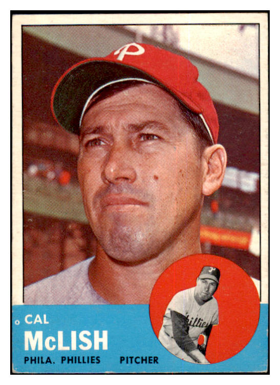 1963 Topps Baseball #512 Cal Mclish Phillies EX 420641