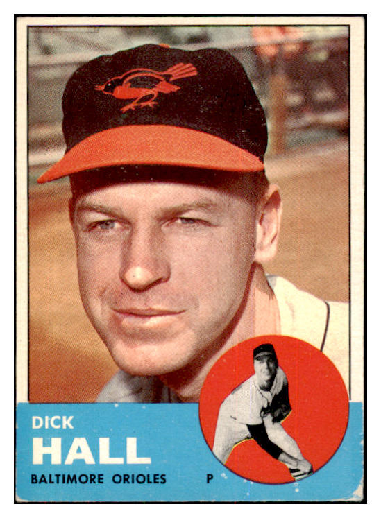 1963 Topps Baseball #526 Dick Hall Orioles VG-EX 420657