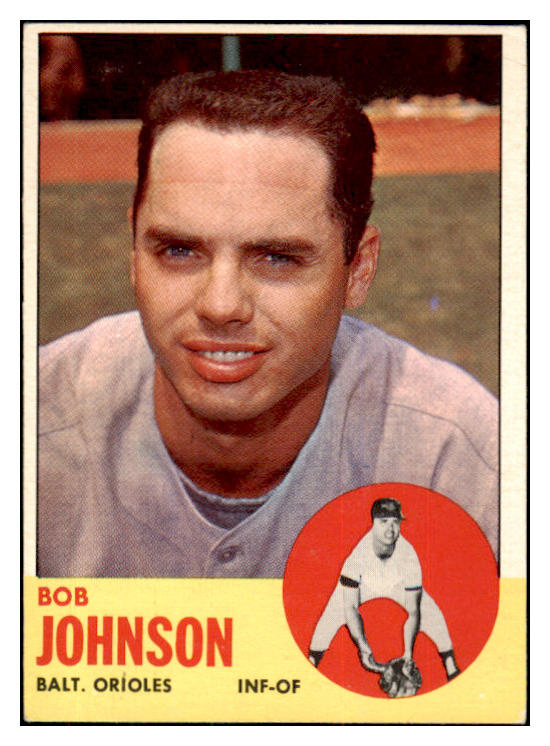 1963 Topps Baseball #504 Bob Johnson Orioles EX 420668