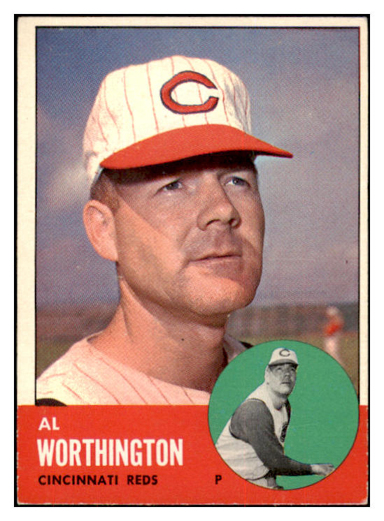 1963 Topps Baseball #556 Al Worthington Reds EX-MT 420676